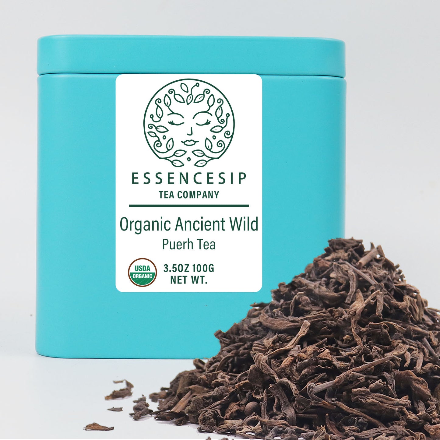 ESSENCESIP Organic Puerh Tea 3.5 oz, Loose Leaf 100g